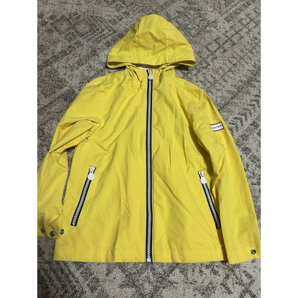 Hunter Unisex Kids Yellow Raincoat Size Xs